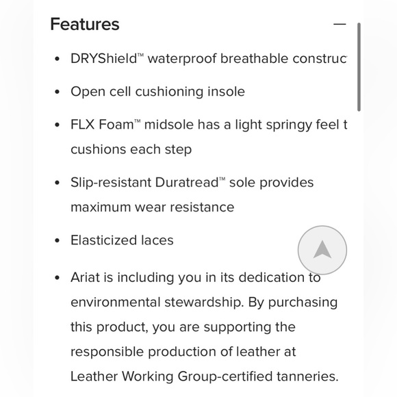 ARIAT Buckeye Waterproof Shoe EUC SZ 11 - Picture 12 of 14